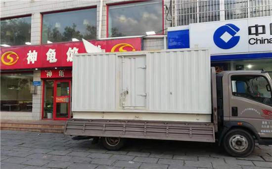 徽县出租发电机施工案例
